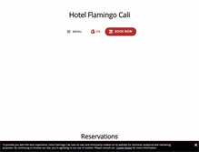 Tablet Screenshot of hotelflamingocali.com